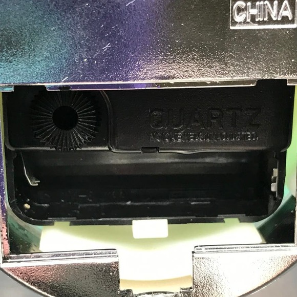 Seth Thomas Glass Display Mantle Desk Quartz Clock & Themometer Tested Works - Picture 6 of 9